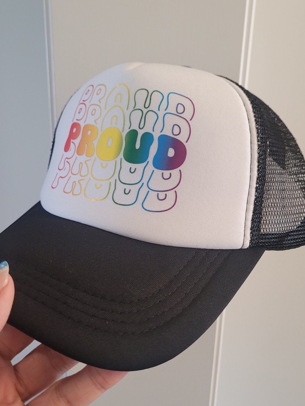 NWT Pride Trucker Hat Bundle x3 Rainbow LGBTQ Snapback Mesh Caps Adult - Picture 2 of 3